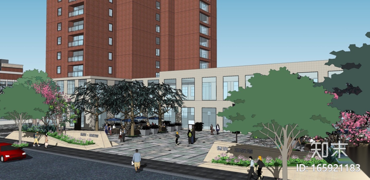 [云南]昆明热带风情现代居住区景观设计方案施工图下载【ID:165921183】