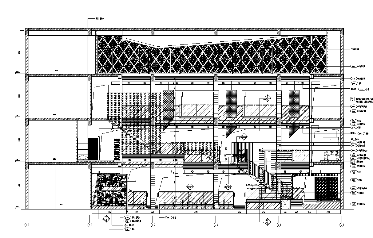 某酒吧详细室内装修设计施工图及效果图（59张图纸）cad施工图下载【ID:161792147】