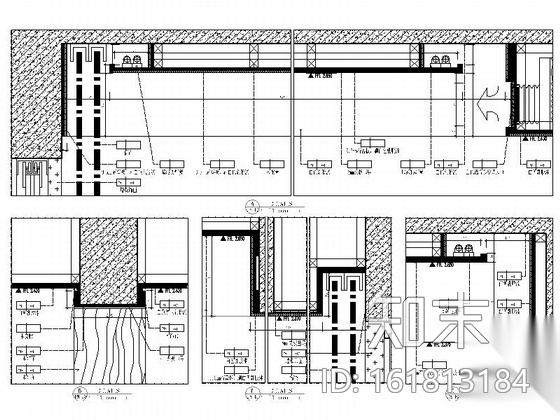 [惠州]现代风格温馨两居室样板间室内装修图（含效果）cad施工图下载【ID:161813184】