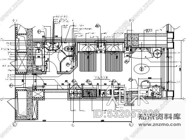 施工图苏州五星酒店豪华双人间装修图cad施工图下载【ID:532057609】
