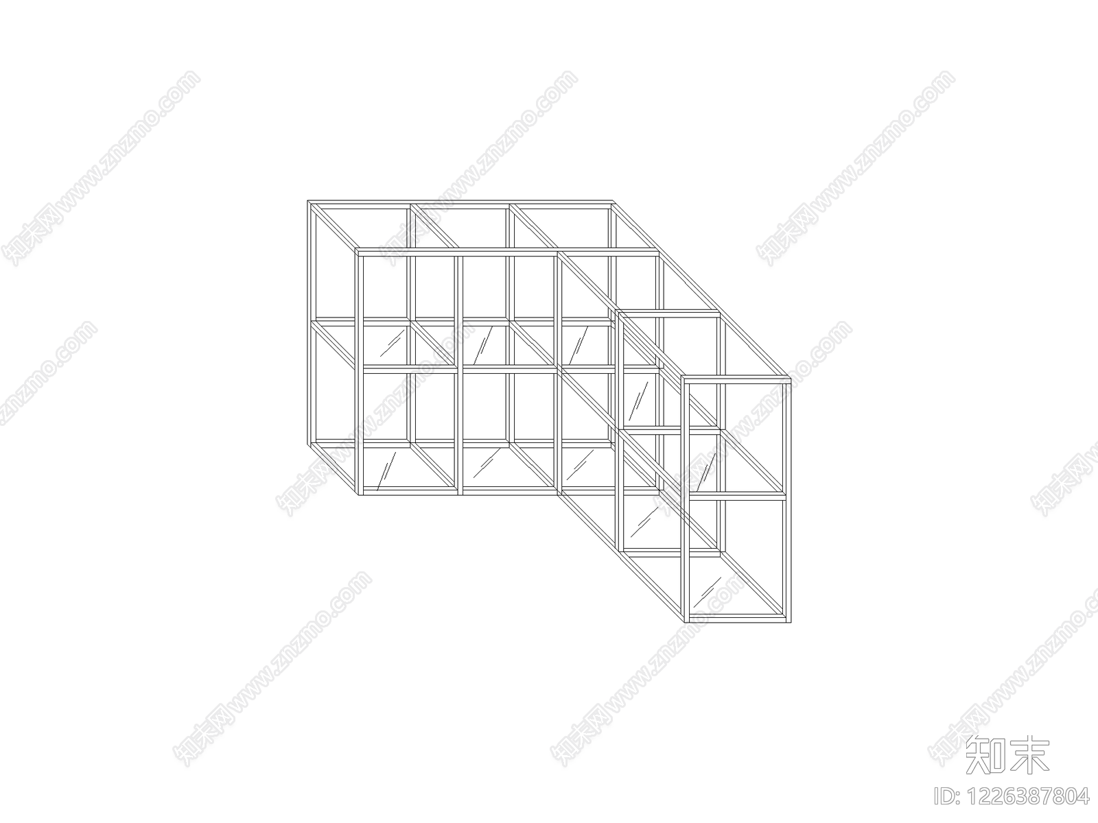 柜子cad施工图下载【ID:1226387804】