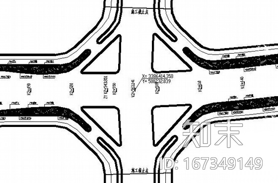 安徽某道路设计图纸cad施工图下载【ID:167349149】