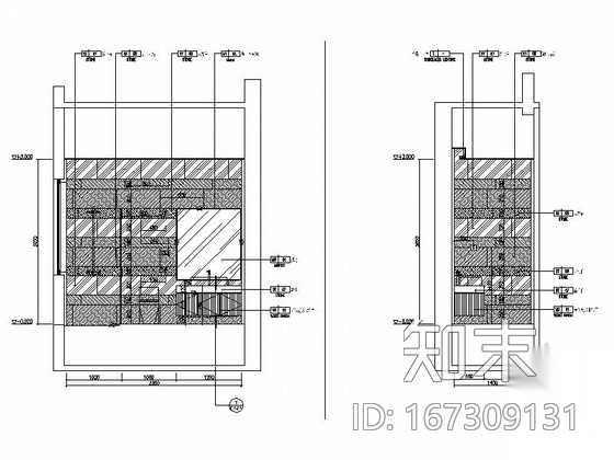 [广州]现代东方气质三层别墅样板间室内装修图（含实景）cad施工图下载【ID:167309131】