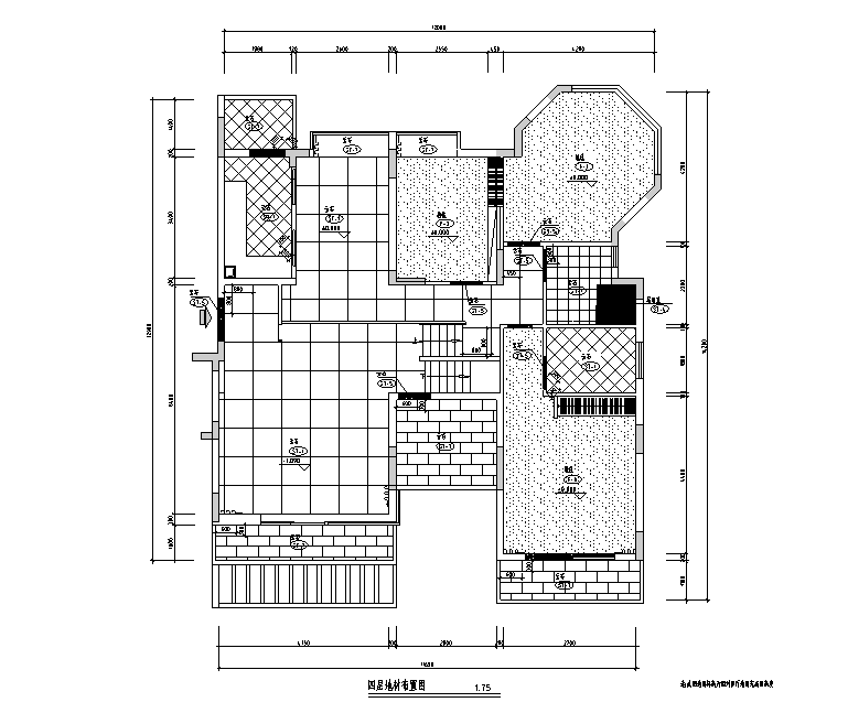 黑白色调住宅设计施工图（附效果图）cad施工图下载【ID:161758199】