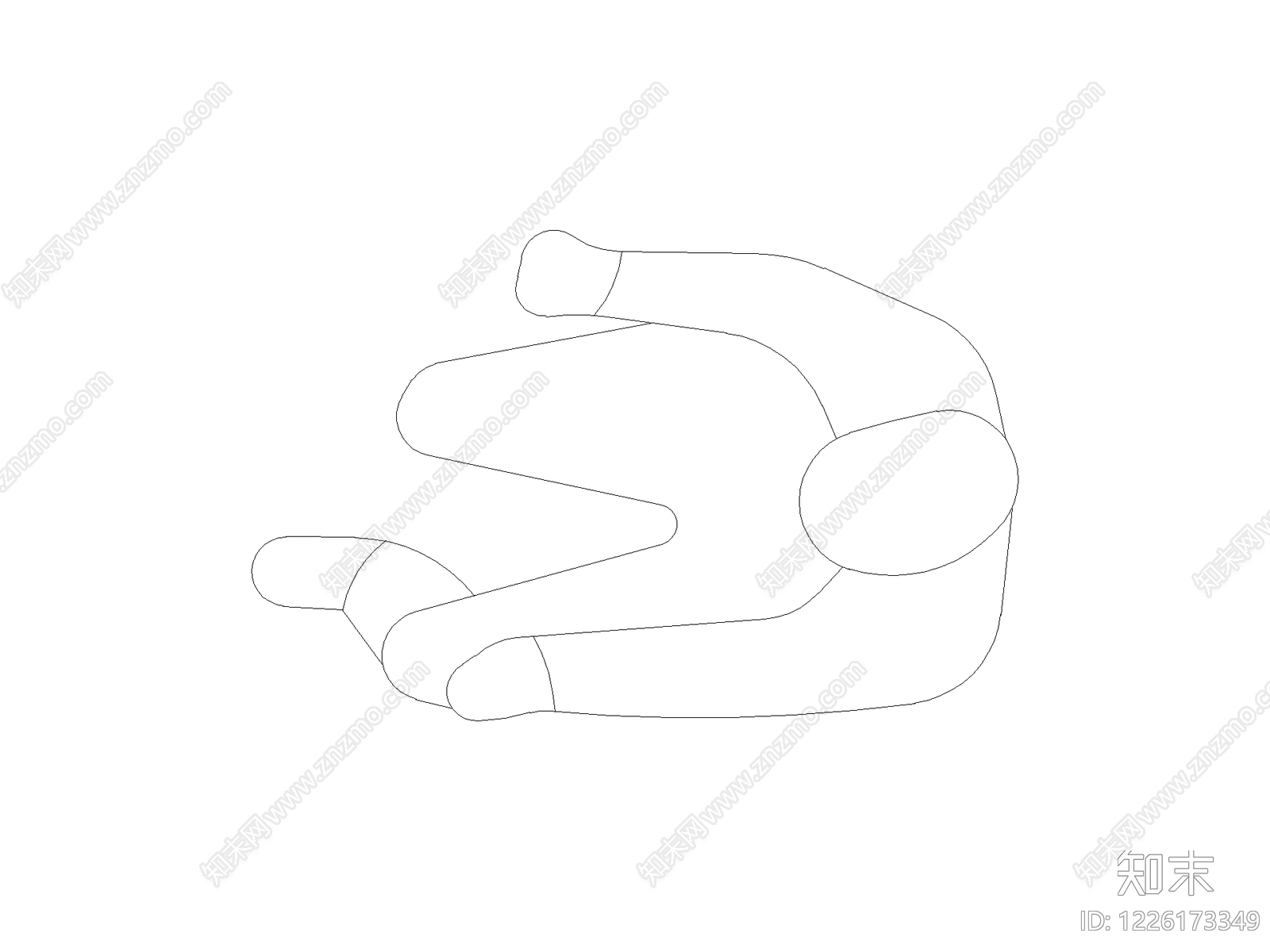 现代沙发CAD图纸