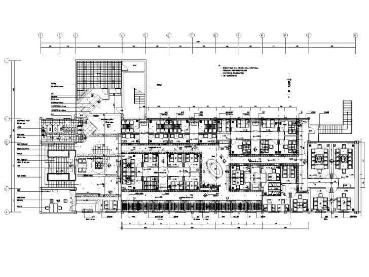 [广东]新中式风格某五星级会所-茶吧全套施工图施工图下载【ID:161746191】