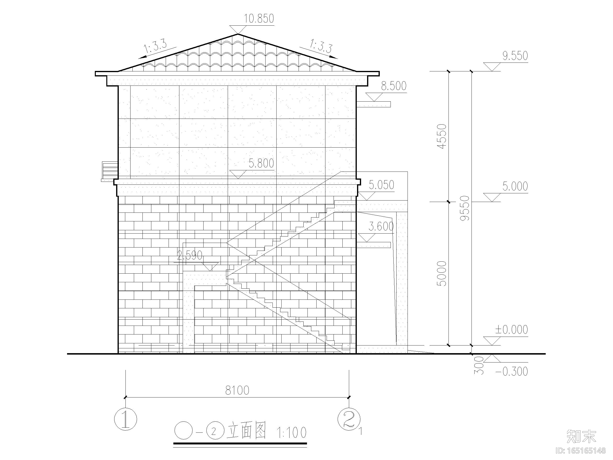 拆迁复建小区配电房建筑施工图设计cad施工图下载【ID:165165148】