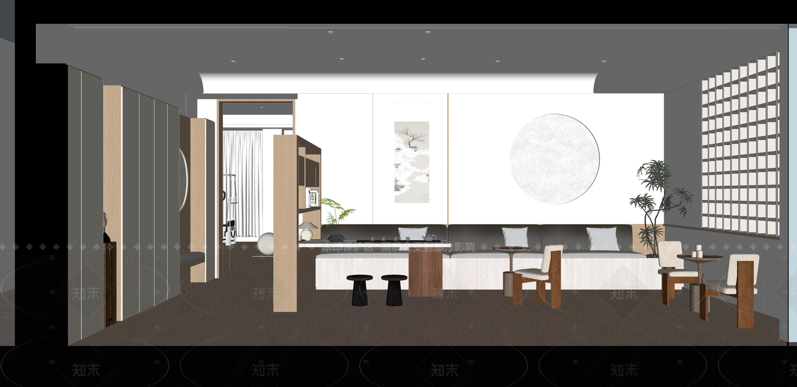 现代其他休闲娱乐空间SU模型下载【ID:1216063536】