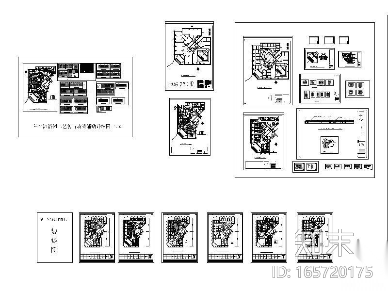 [重庆]沐浴城装修图施工图下载【ID:165720175】