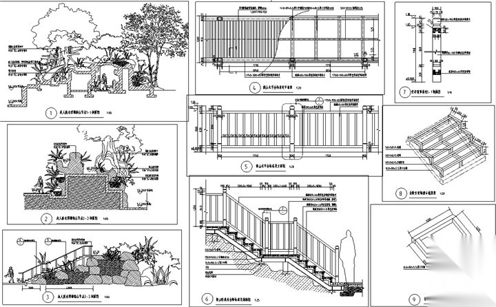 [海南]热带雨林风情酒店区景观施工图（附设计概算及物...施工图下载【ID:160718189】