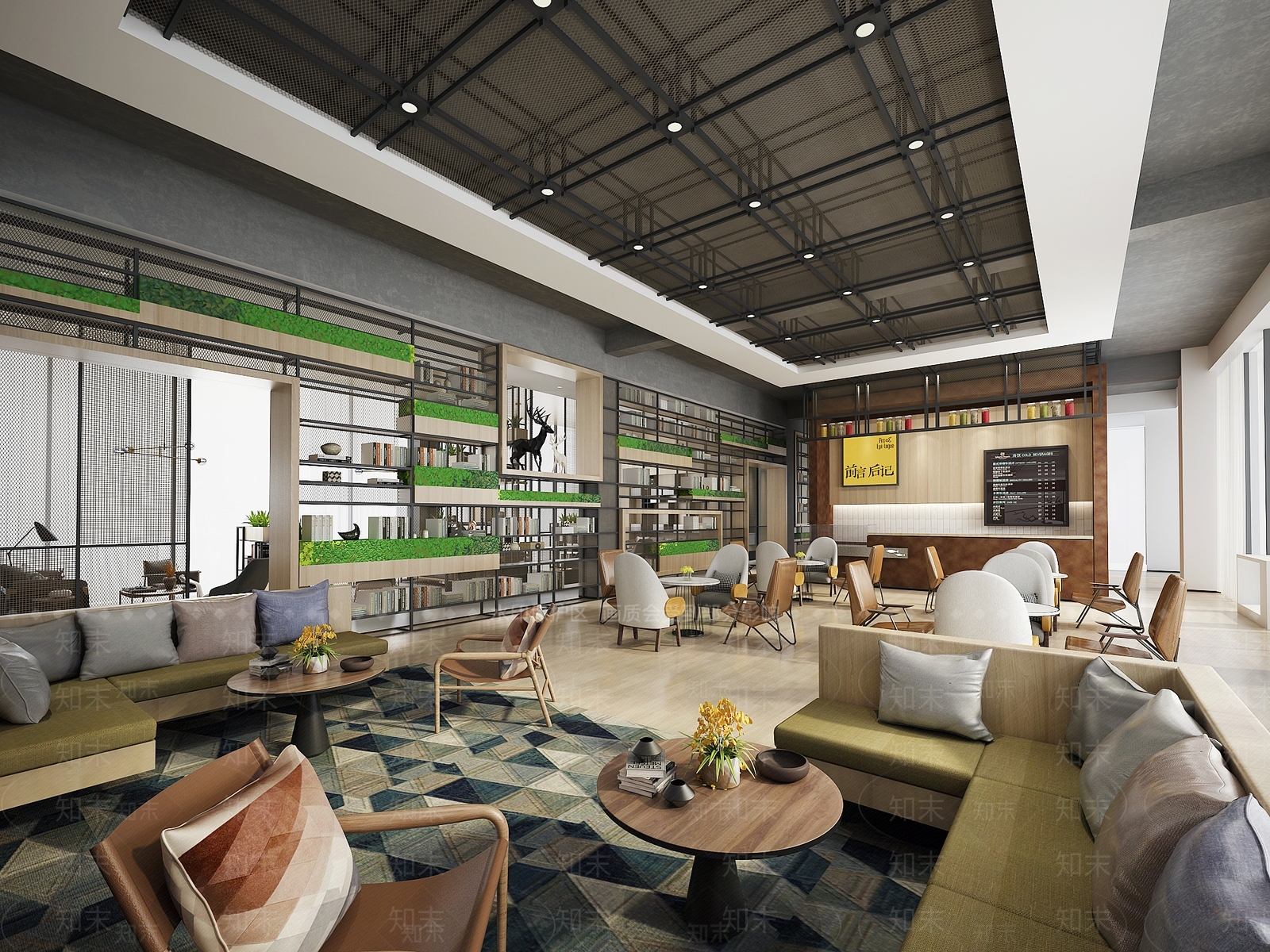 现代餐饮店3D模型下载【ID:434099006】