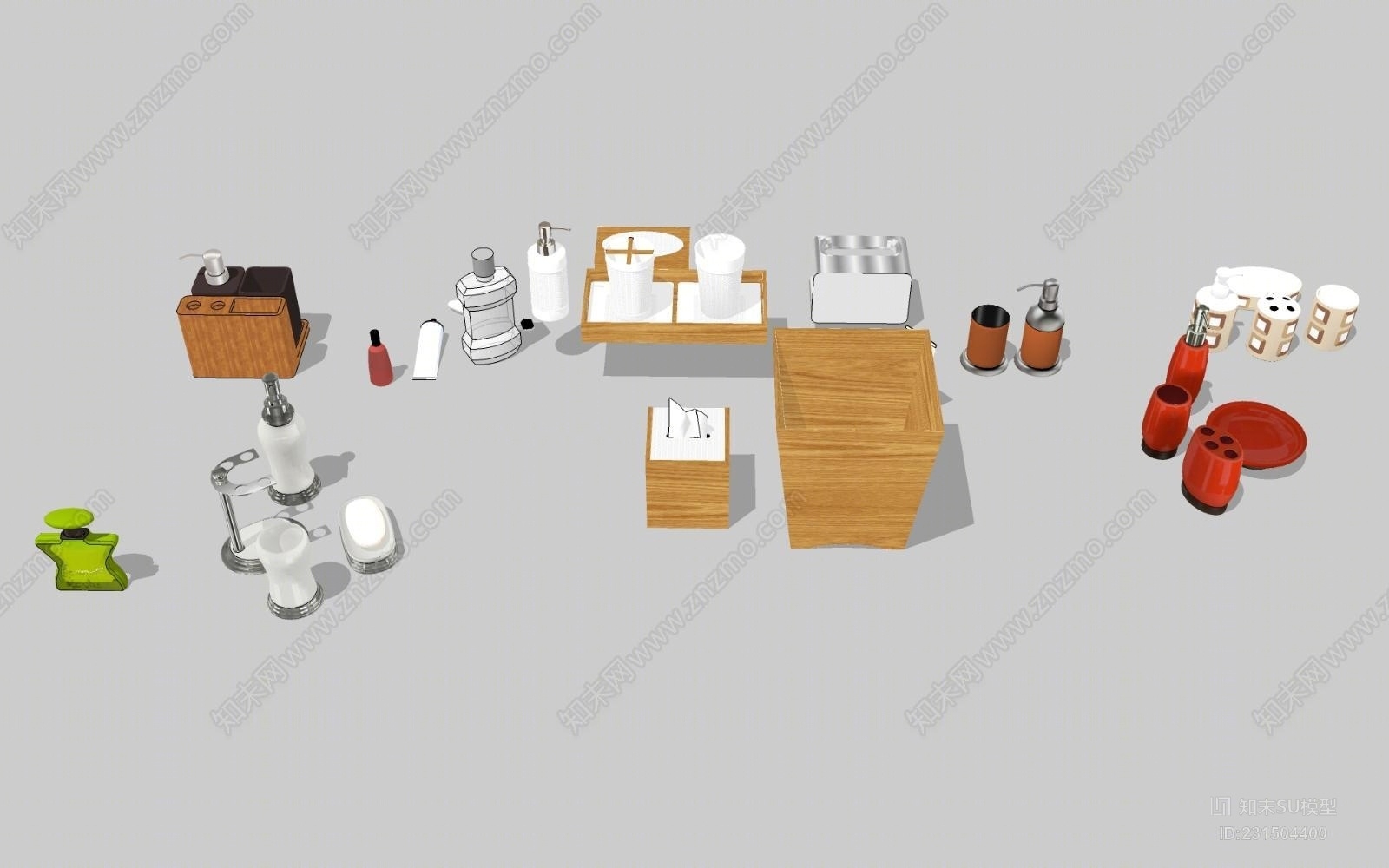 洗漱用具SU模型下载【ID:231504400】