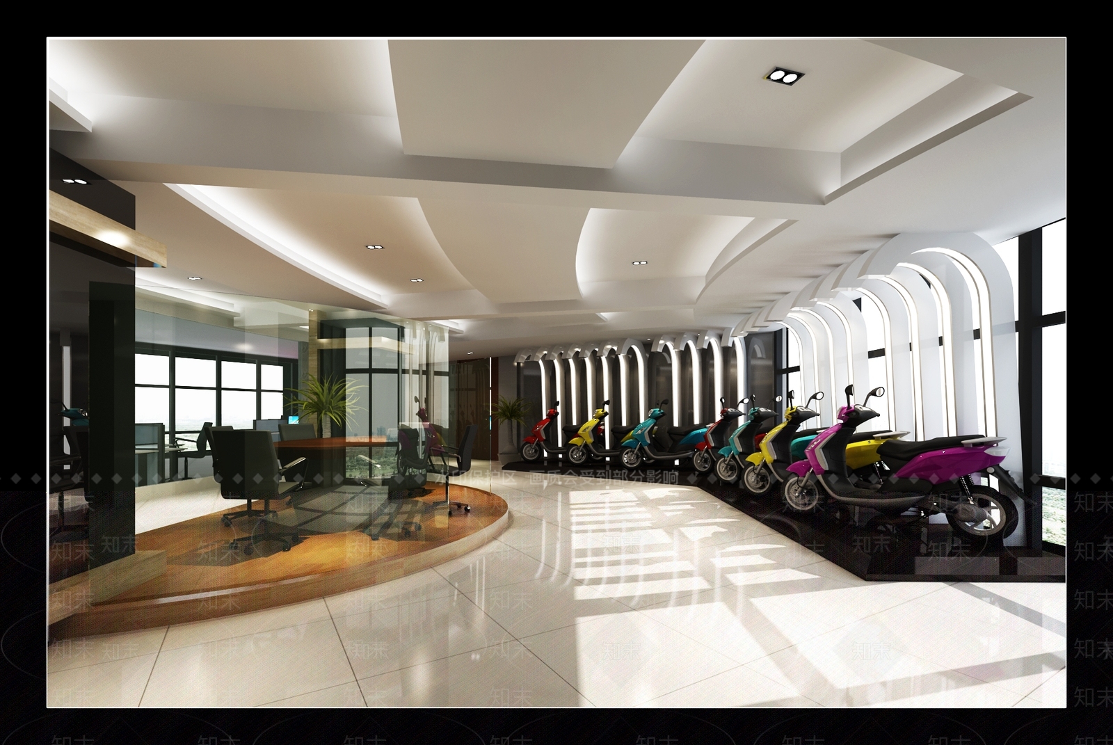 现代电动车展厅3D模型下载【ID:632241921】