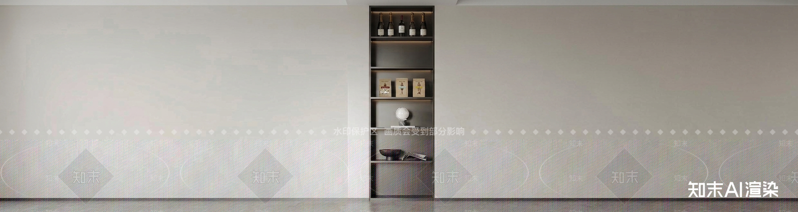 嵌入式展示柜酒柜3D模型下载【ID:1227253410】