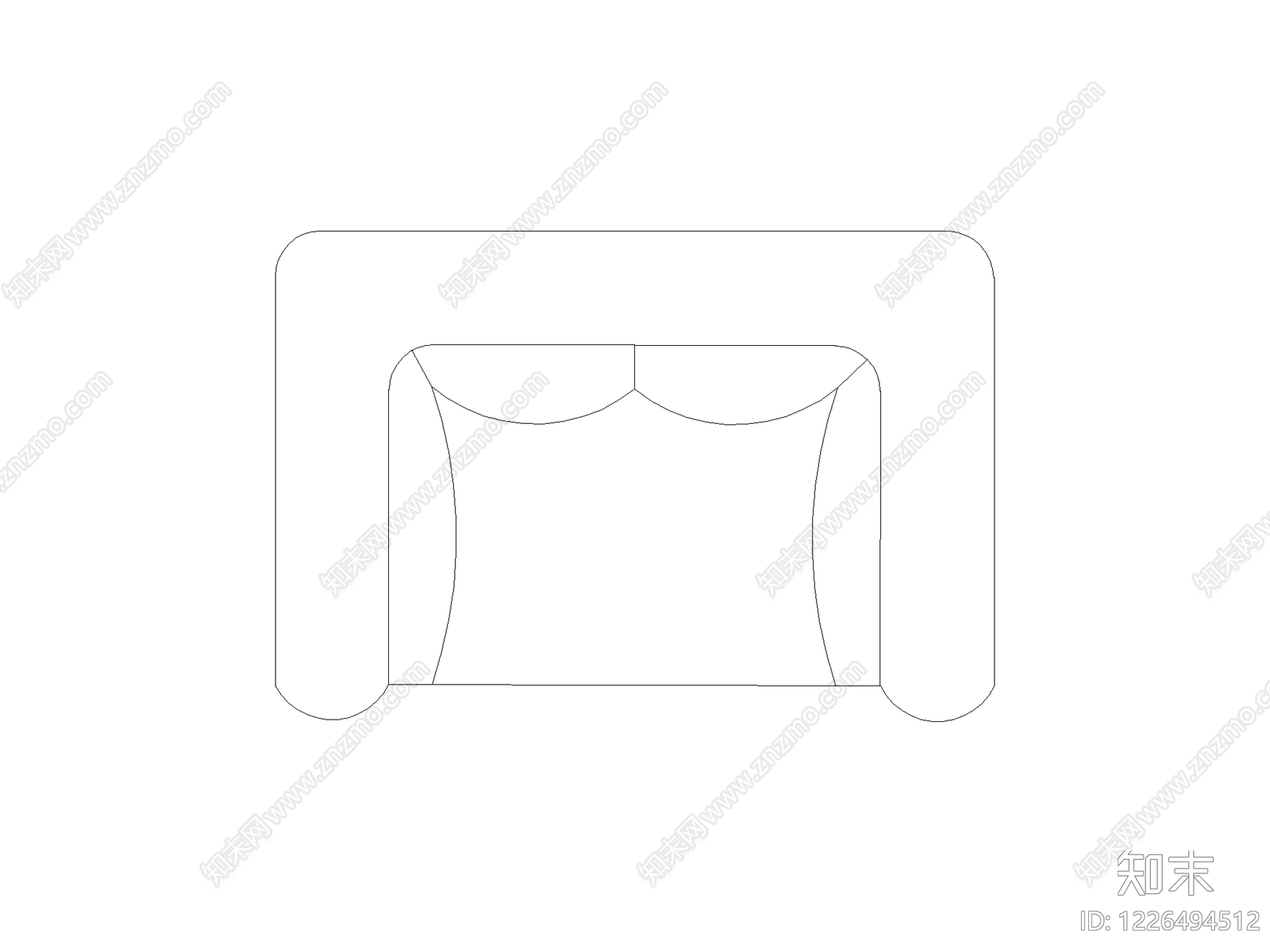 沙发CAD图纸