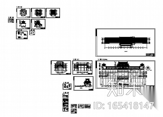 [珠海]某寺庙的建筑施工图施工图下载【ID:165418147】