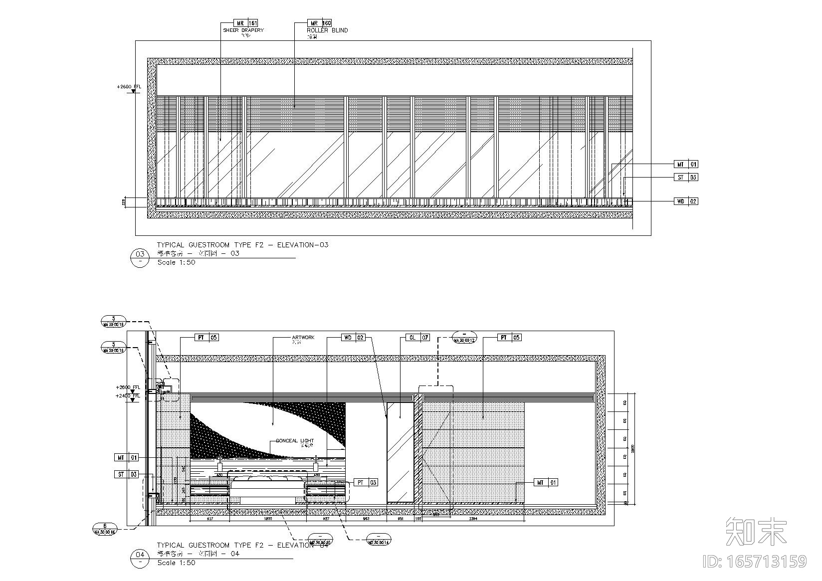 [北京]Benoy贝诺-北京东隅酒店设计方案+施工图(客房及电...cad施工图下载【ID:165713159】