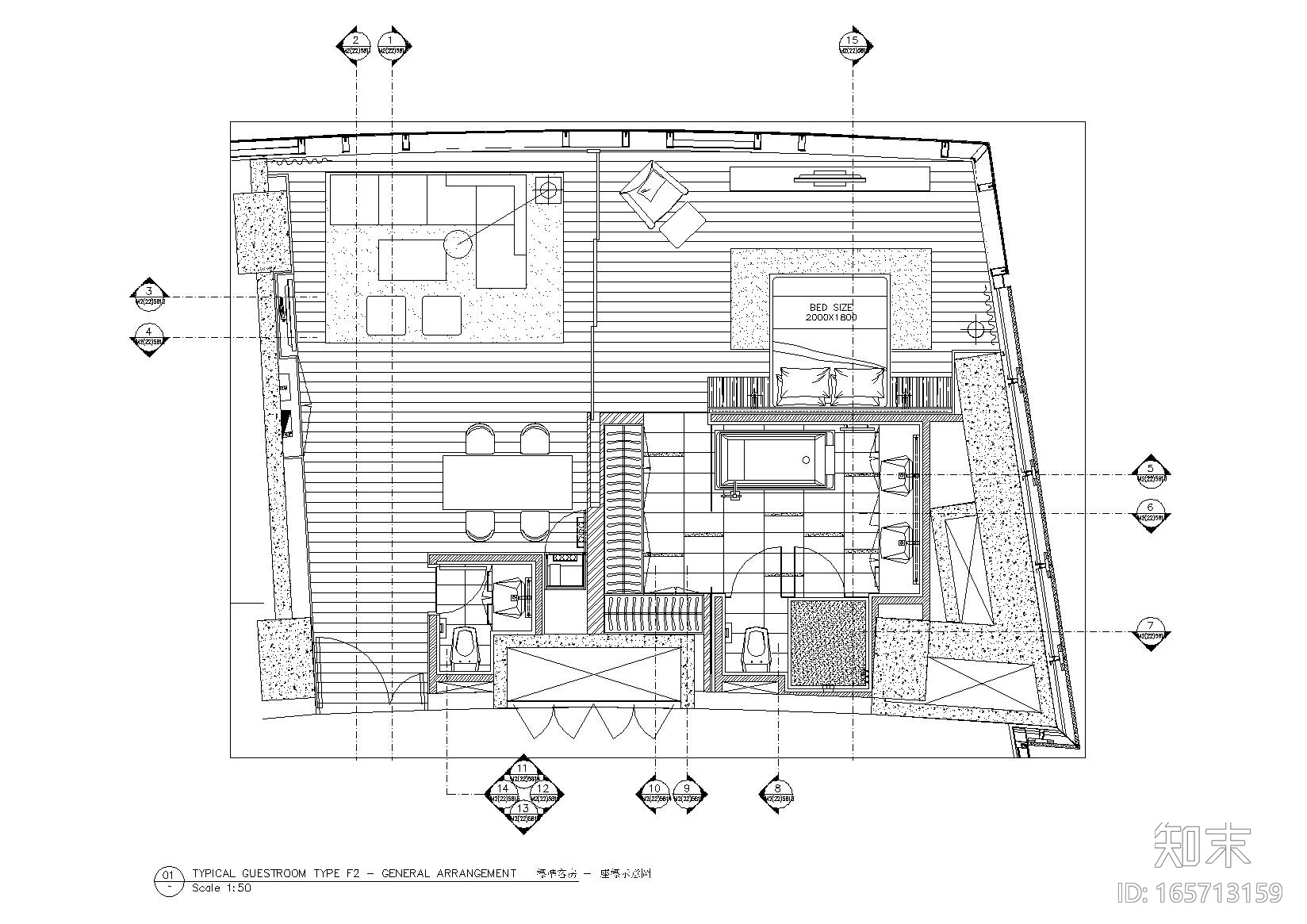 [北京]Benoy贝诺-北京东隅酒店设计方案+施工图(客房及电...cad施工图下载【ID:165713159】