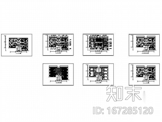 [深圳]某商务酒店总统套房平面图cad施工图下载【ID:167285120】