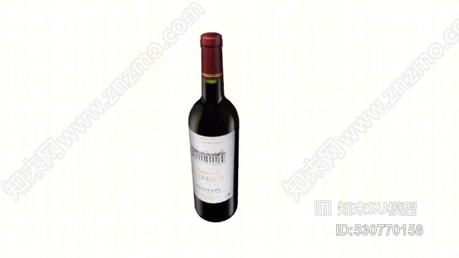 一瓶葡萄酒SU模型下载【ID:530770158】