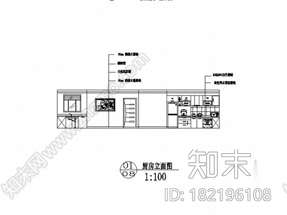 [哈尔滨]某学生作品三室两厅装修图cad施工图下载【ID:182196108】