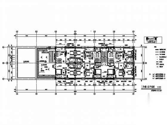 [上海]某八层酒店式公寓建筑施工图（上海某知名设计院）cad施工图下载【ID:167655152】