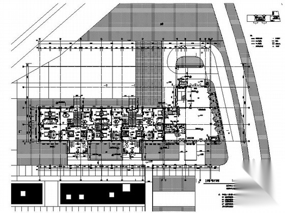 [上海]某八层酒店式公寓建筑施工图（上海某知名设计院）cad施工图下载【ID:167655152】