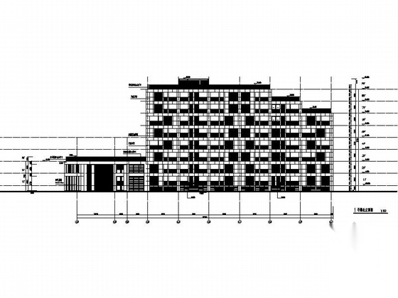 [上海]某八层酒店式公寓建筑施工图（上海某知名设计院）cad施工图下载【ID:167655152】