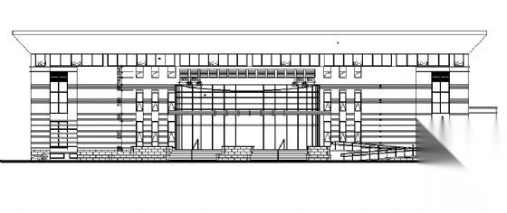 室内手球馆建筑施工图施工图下载【ID:151678174】