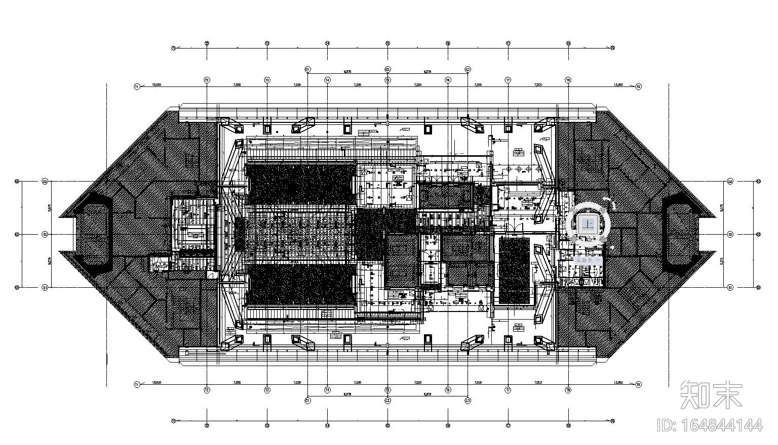 上海环球金融中心93层餐厅装修竣工图（附实景照片）cad施工图下载【ID:164844144】