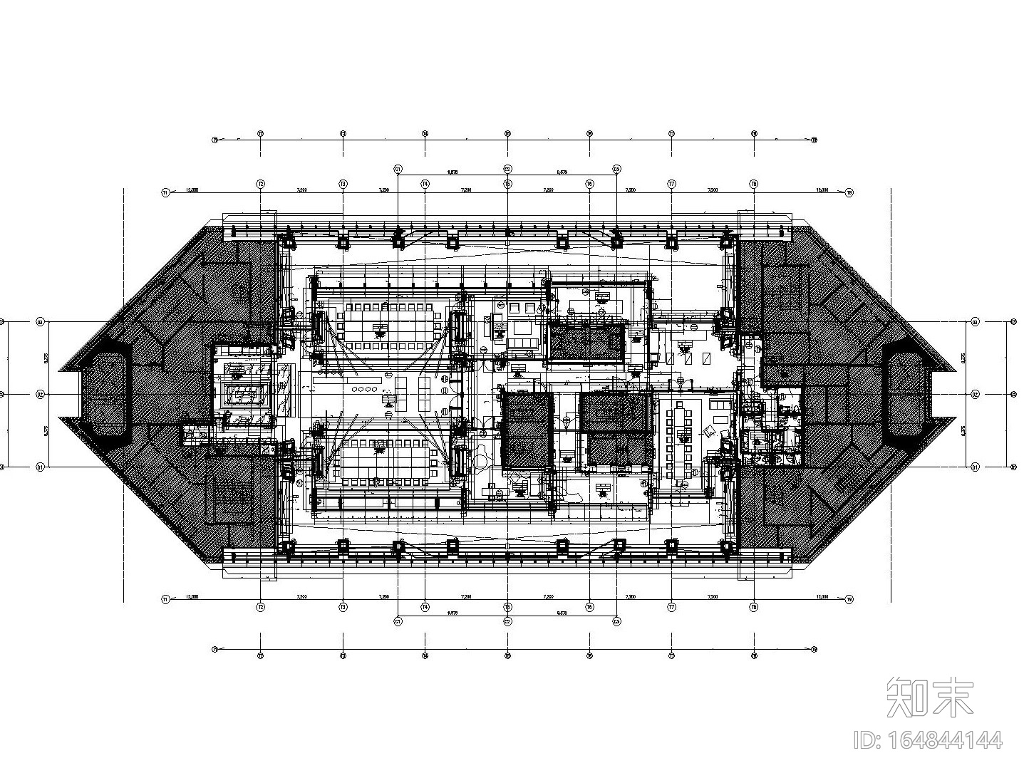 上海环球金融中心93层餐厅装修竣工图（附实景照片）cad施工图下载【ID:164844144】