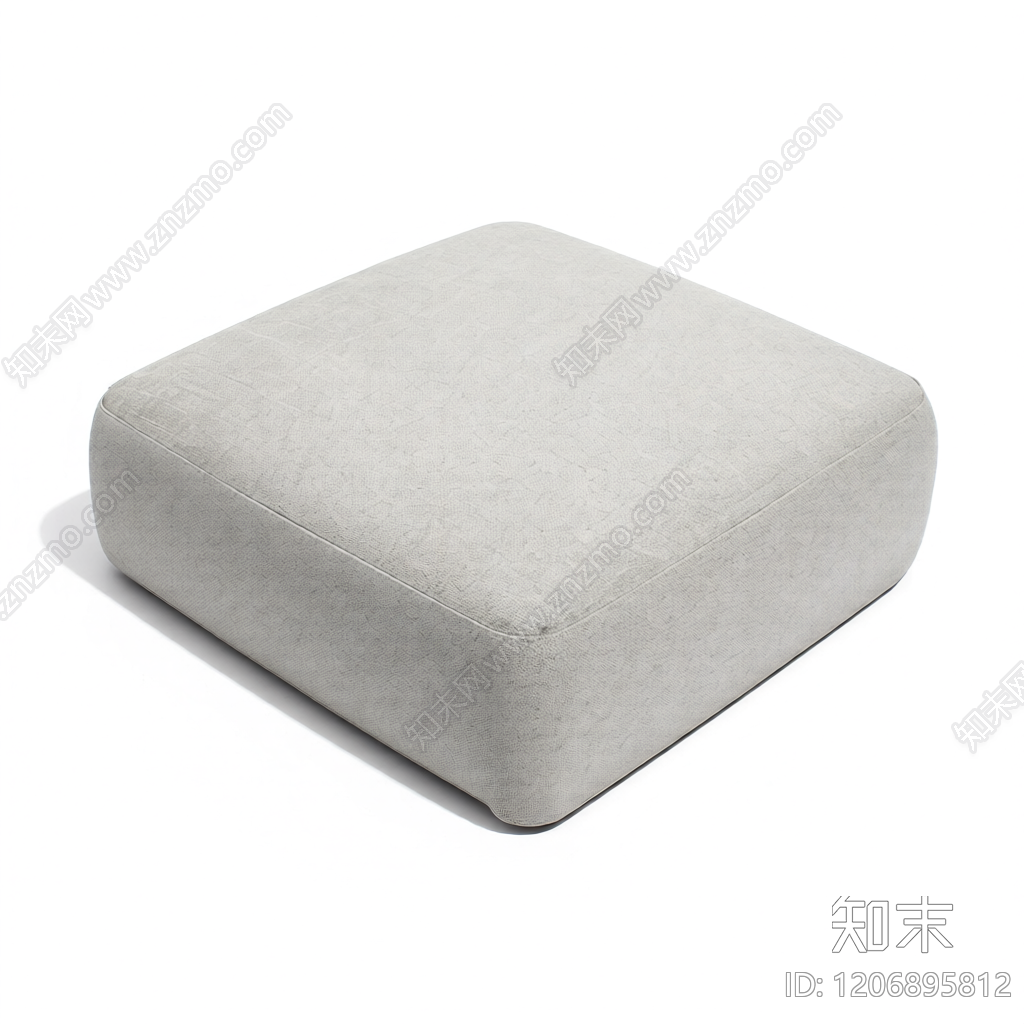 布艺方形脚凳3D模型下载【ID:1206895812】