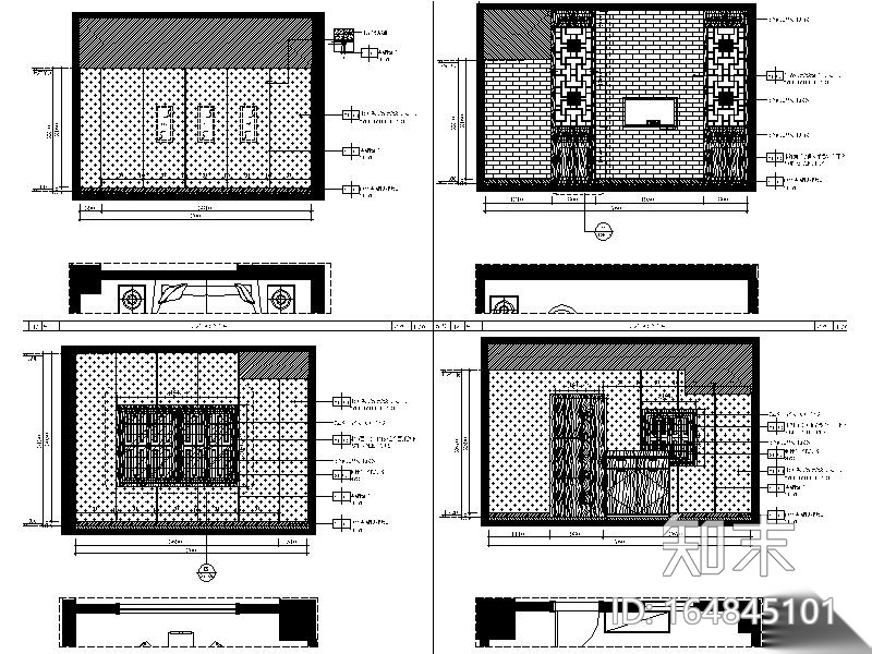 [福建]经典传统川派火锅店设计施工图（含效果图）施工图下载【ID:164845101】