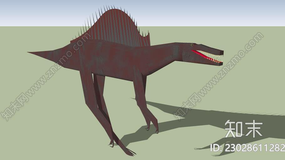 埃及棘龙SU模型下载【ID:1161896975】