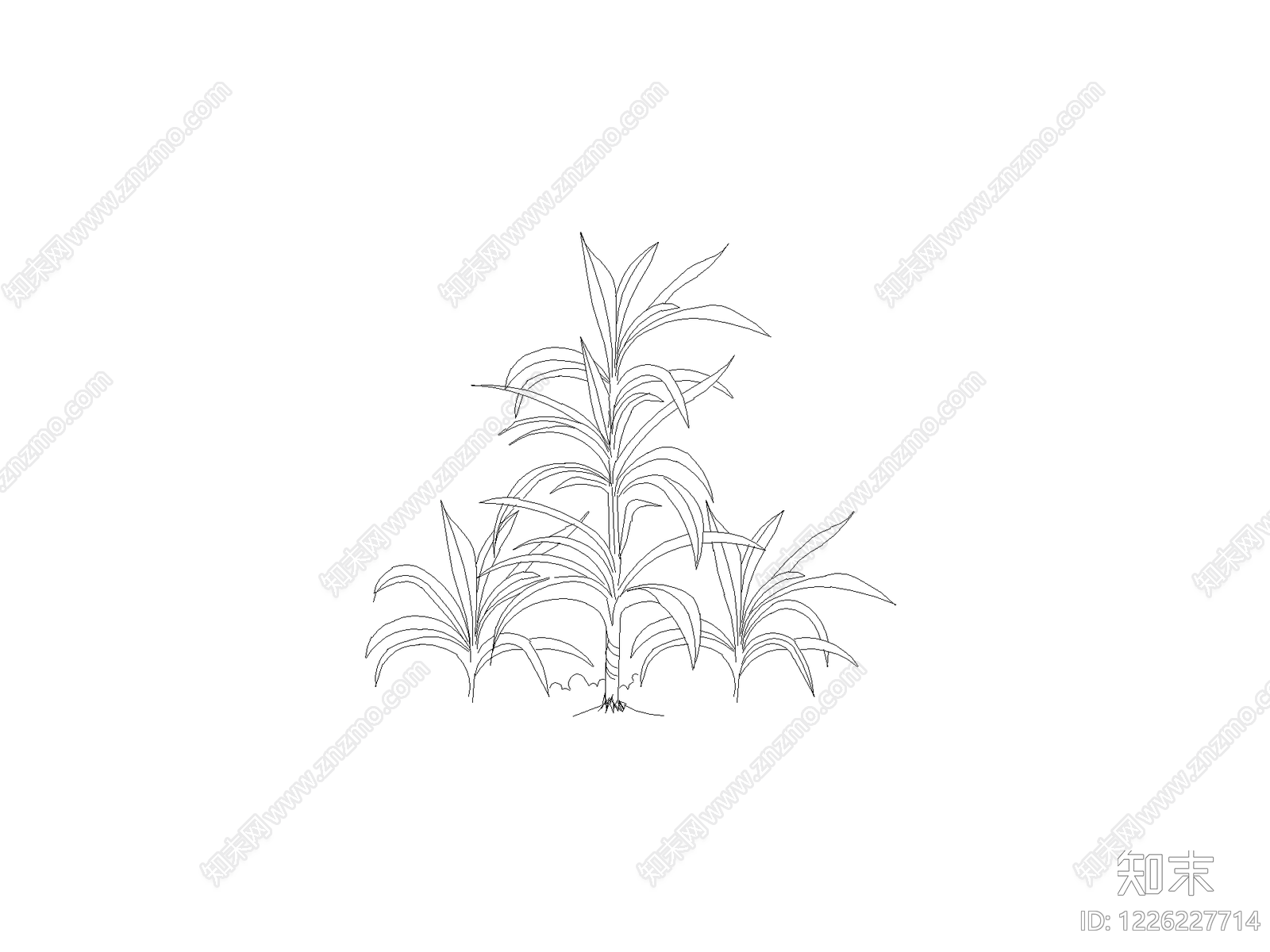 现代灌木种植CAD图纸