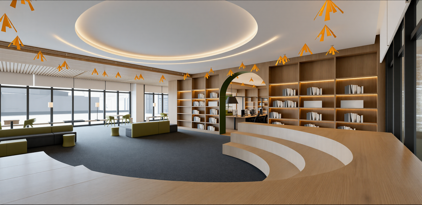 现代书店SU模型下载【ID:1215204783】