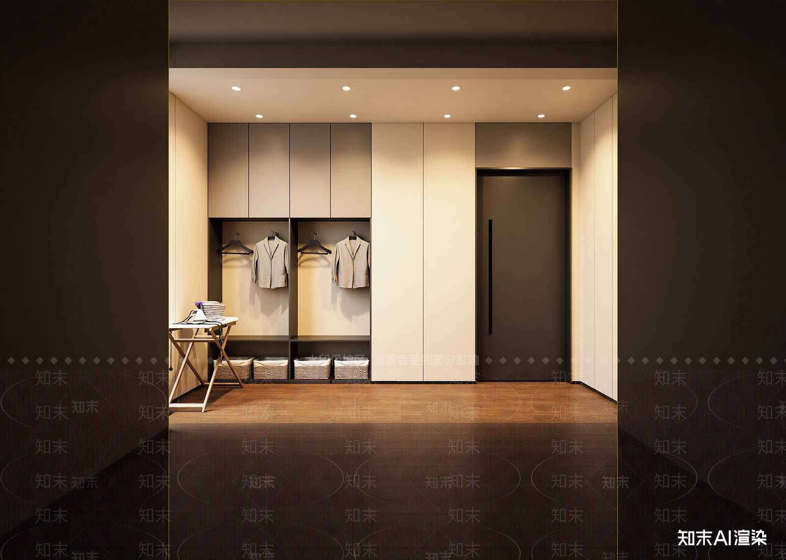 现代衣帽间3D模型下载【ID:1214689450】