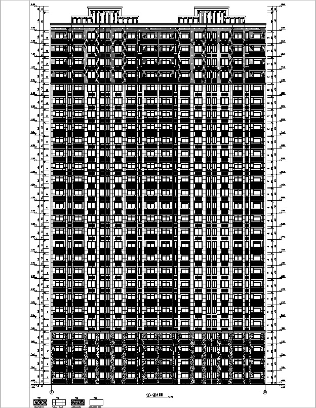 [安徽]高层塔式集资房建筑施工图（含全专业图纸）施工图下载【ID:149776119】