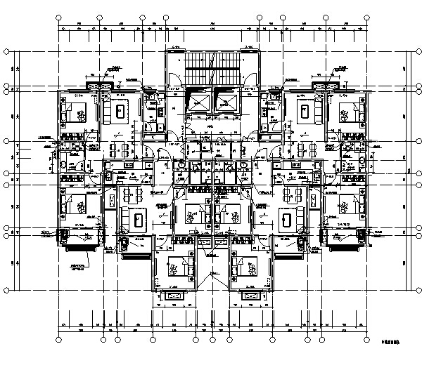 [安徽]高层塔式集资房建筑施工图（含全专业图纸）cad施工图下载【ID:149776119】