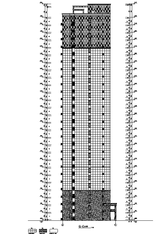 [安徽]高层塔式集资房建筑施工图（含全专业图纸）cad施工图下载【ID:149776119】