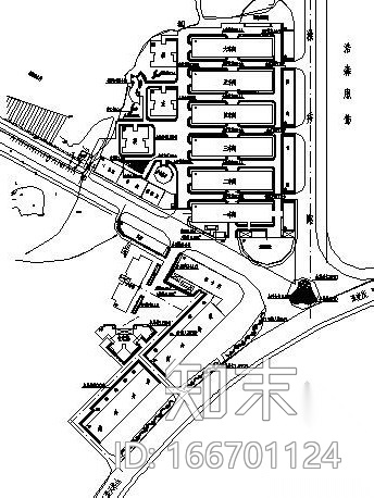 [安徽]某服装商业城景观绿化施工图cad施工图下载【ID:166701124】
