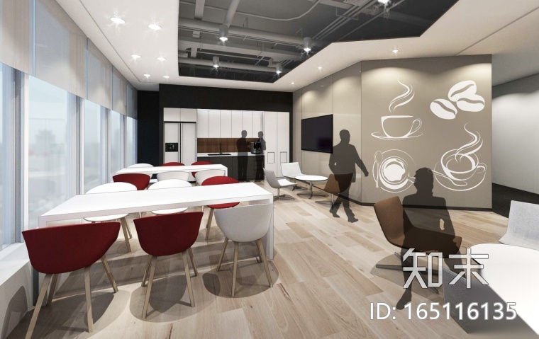 [上海]恒隆广场毕马威办公楼施工图+效果图施工图下载【ID:165116135】