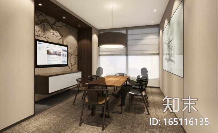 [上海]恒隆广场毕马威办公楼施工图+效果图cad施工图下载【ID:165116135】