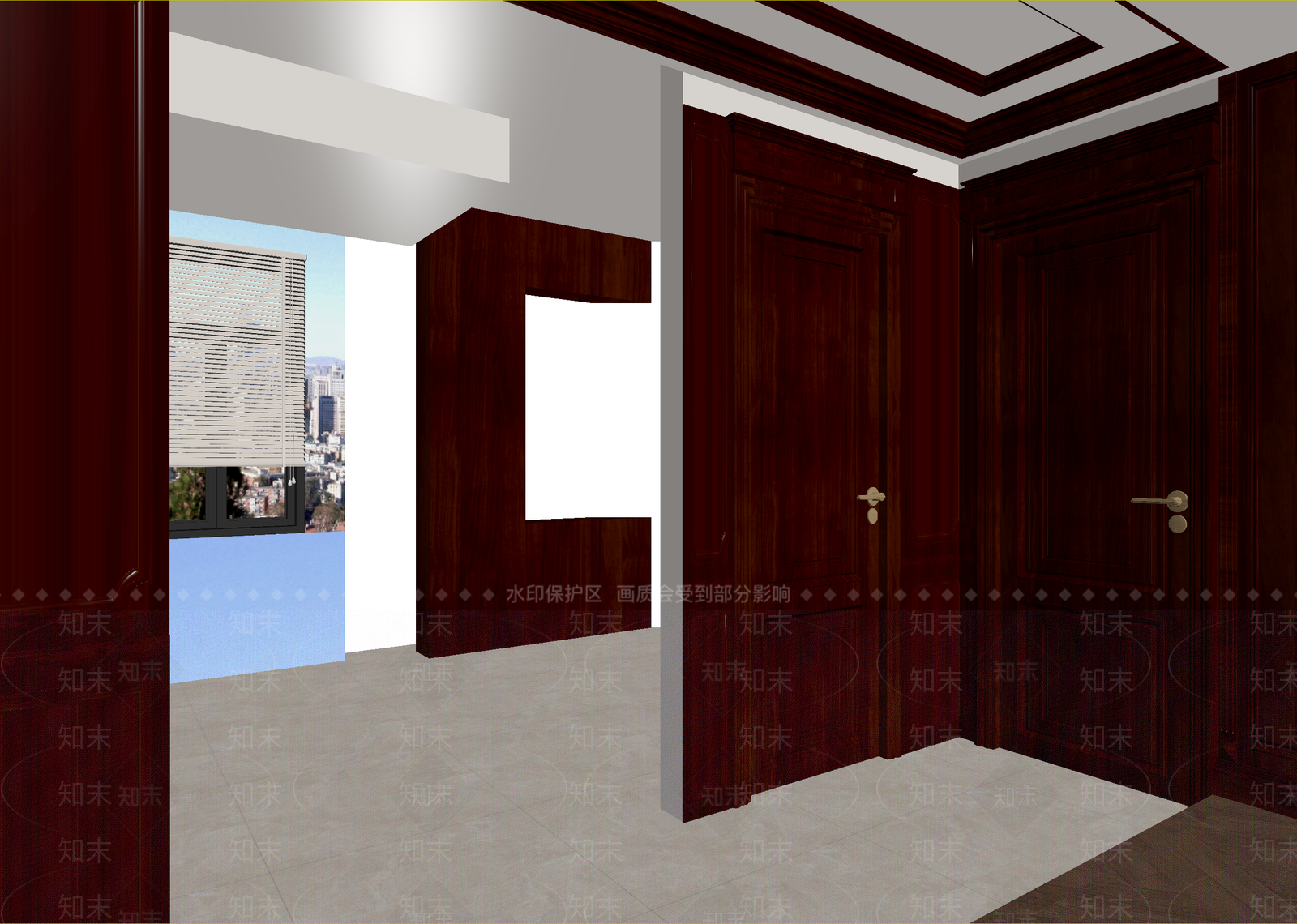 美式玄关3D模型下载【ID:1215096997】