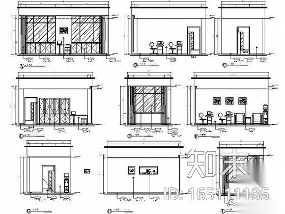 [无锡]五星级重点中学现代行政综合楼装修施工图（含效果...施工图下载【ID:165111135】