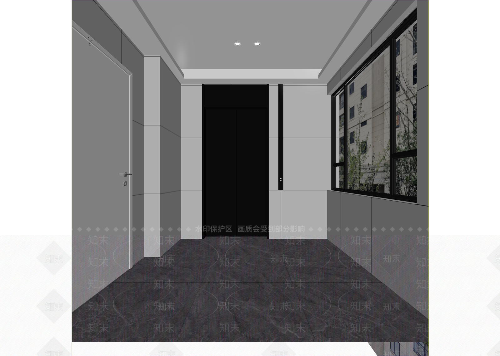 现代走廊3D模型下载【ID:1214702868】