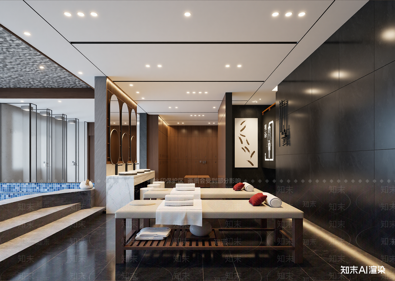 新中式美容院3D模型下载【ID:1215063388】