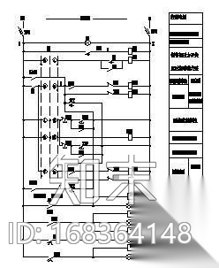 喷淋泵控制原理图cad施工图下载【ID:168364148】