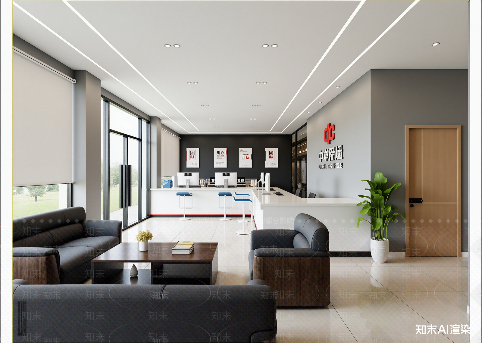 现代售楼处3D模型下载【ID:1214265186】