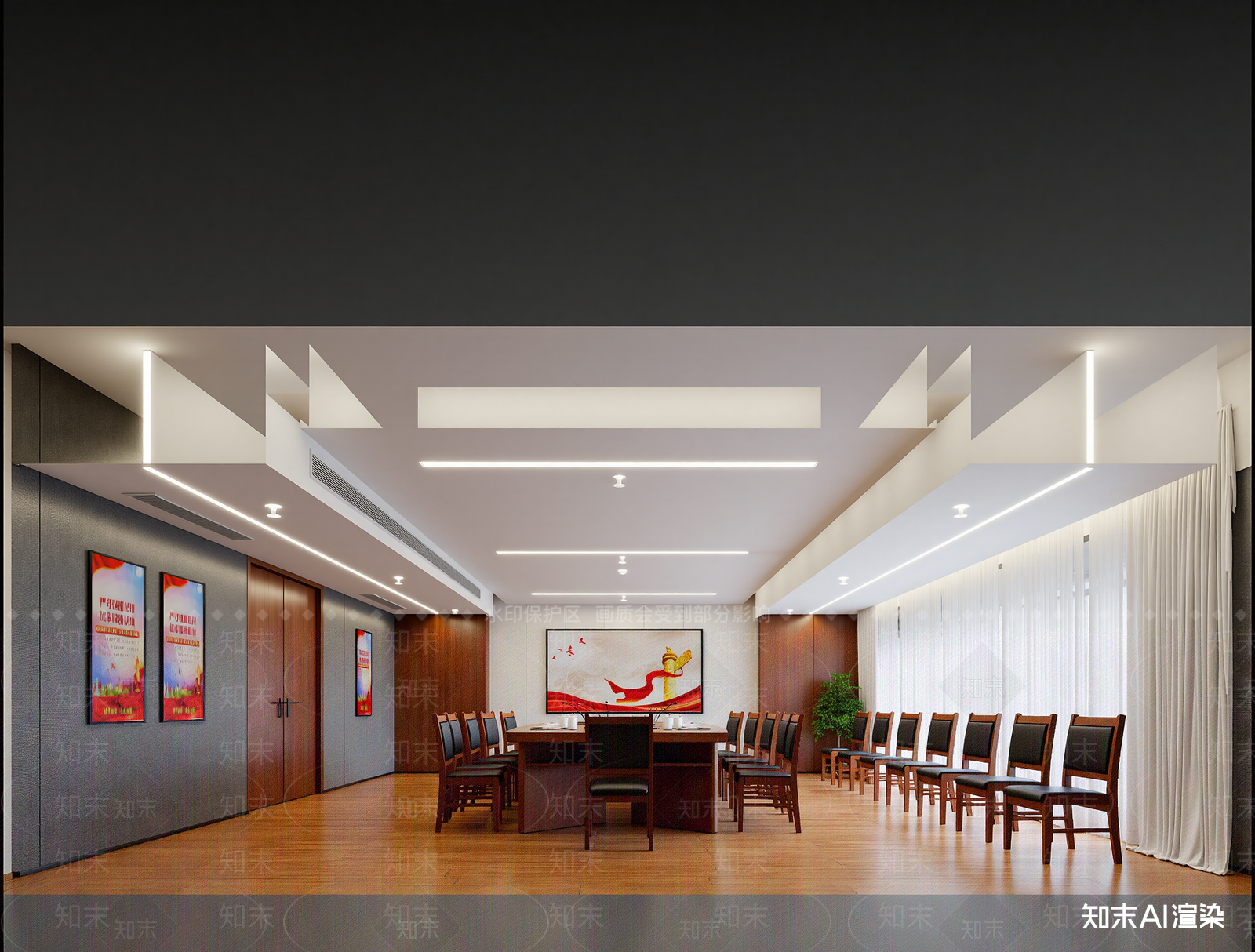党建室3D模型下载【ID:1214092168】